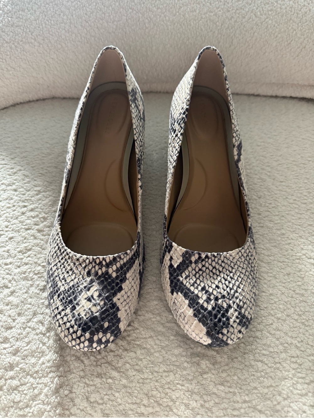 Aerosoles Neutral Snake-Print Pumps - Women's Slip-On Dress Heels